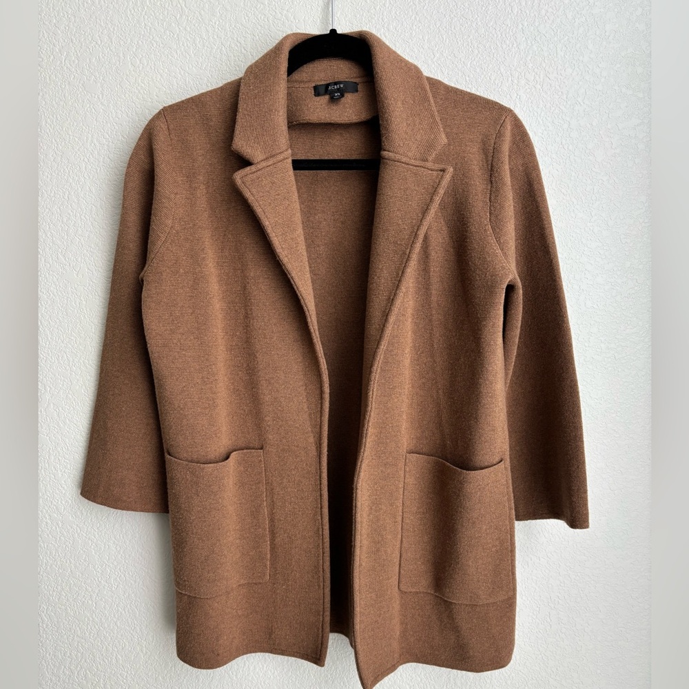 J. Crew, Blazer Jacket, Brown, XS